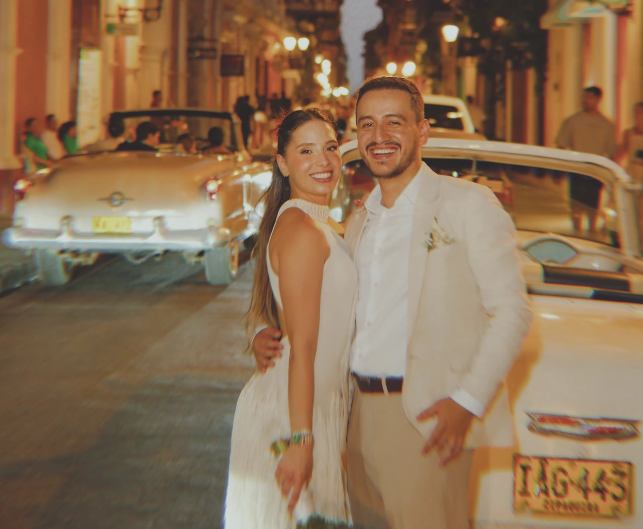 Felipe Chávez Cortés and Laura Muriel at their civil wedding in Cartagena, Colombia.